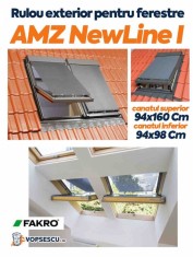 Rulou exterior AMZ New Line I, Canatul superior/Cantul inferior 94x160/94x98 cm, Fakro foto
