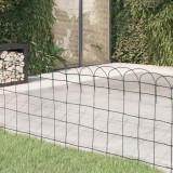 VidaXL Gard delimitare grădină fier vopsit electrostatic 10 x 0,65 m