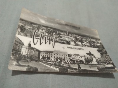 CARTE POSTALA CLUJ-PIATA LIBERTATII CIRCULATA foto