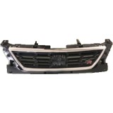 Grila radiator, masca fata Seat Leon (5f), 2017-12.2020; Model Fr, parte montare centrala, crom/negru, 67C10510, Aftermarket