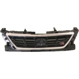 Grila radiator, masca fata Seat Leon (5f), 2017- Model Fr, parte montare centrala, crom/negru, 67C10510, Aftermarket