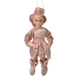 Cumpara ieftin Figurina Elf textil auriu roz 10x8x28 cm