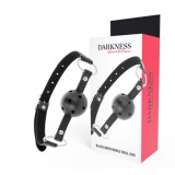 DARKNESS - BLACK BREATHABLE GAG, DARKNESS BONDAGE