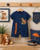 Salopeta de vara pentru bebelusi, bleumarin, Holiday (Marime Disponibila: 3