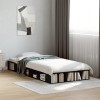 Cadru de pat, negru, 90x200 cm, lemn prelucrat