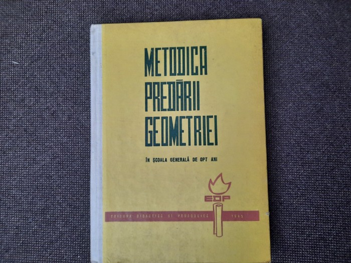 Metodica predarii geometriei - in scoala generala de opt ani --BOGDANOV ZLATE