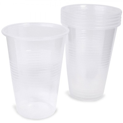 Set Pahare Plastic, 480ml, Capacitate 0,48L, Transparent, 8 Bucăți foto
