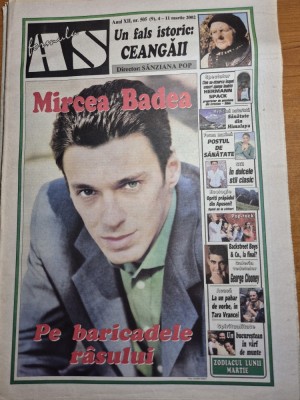 ziarul formula as 4 - 11 martie 2002 - mircea badea foto