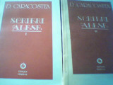 D. Caracostea - SCRIERI ALESE ( 2 volume, 1986 si 1988 ), Minerva