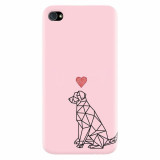 Husa silicon pentru Apple Iphone 4 / 4S, Love Dog