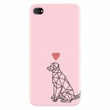 Husa silicon pentru Apple Iphone 4 / 4S, Love Dog