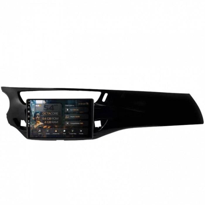 Navigatie Citroen C3 II (2009-2016) 4GB RAM Android 13 Octacore Slot Sim 4G DSP GPS Wi-FI Carplay Android Auto USB Bluetooth Waze Touchscreen 9 inch