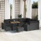vidaXL Set de canapele pentru grădină 12 pcs Negru 90 x 55 x 71 cm 3363994