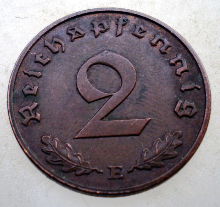 2.944 GERMANIA 2 REICHSPFENNIG 1940 E