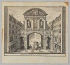 Johannes de Ram "Temple Barr" gravura veche 1707, Peisaje, Cerneala, Altul