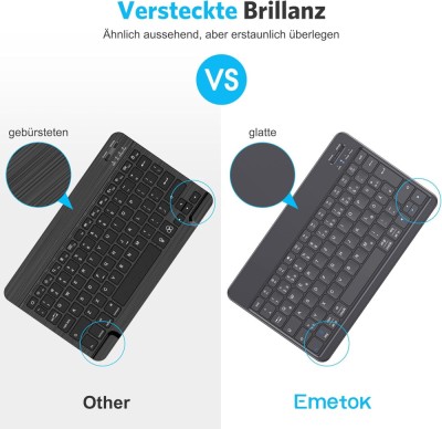 Tastatură germană Bluetooth pentru iPad, Samsung foto