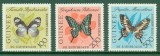 Guinea 1963 Butterflies Mi.197-9 MNH DC.117, Nestampilat