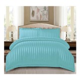 Cumpara ieftin Lenjerie de Pat Dublu Bumbac Damasc 6 Piese cu Elastic, Turcoaz - CPL140