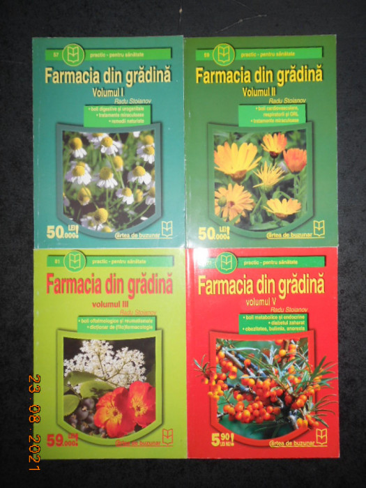 RADU STOIANOV - FARMACIA DIN GRADINA volumele 1, 2, 3 si 5