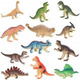 Set 12 figurine de jucarie, specii de dinozauri, 9x11 cm, multicolor, Kruzzel