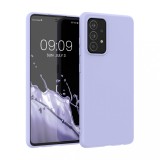 Husa Kwmobile pentru Samsung Galaxy A52/Galaxy A52 5G/Galaxy A52s 5G, Silicon, Mov, 54346.139, Carcasa