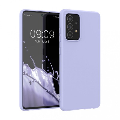 Husa Kwmobile pentru Samsung Galaxy A52/Galaxy A52 5G/Galaxy A52s 5G, Silicon, Mov, 54346.139 foto