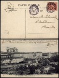 France 1905 Old postcard Montauban Railway station to Brussels Belgium D.545