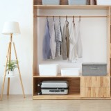 vidaXL Cutie de depozitare, gri, 50x30x25 cm, material textil 332914