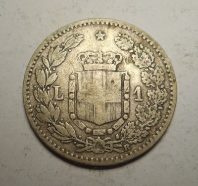 Italia 1 Lira 1884 foto