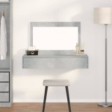 Cumpara ieftin Masă de toaletă suspendată, gri beton, 100x40x70 cm