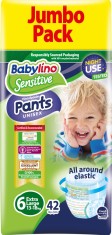 Scutece-chilotei Babylino Sensitive Unisex Night Use Nr. 6, 42 buc, 13-18 kg foto