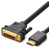 Cablu adaptor Ugreen DVI tata - HDMI tata, 1.5 m, Negru