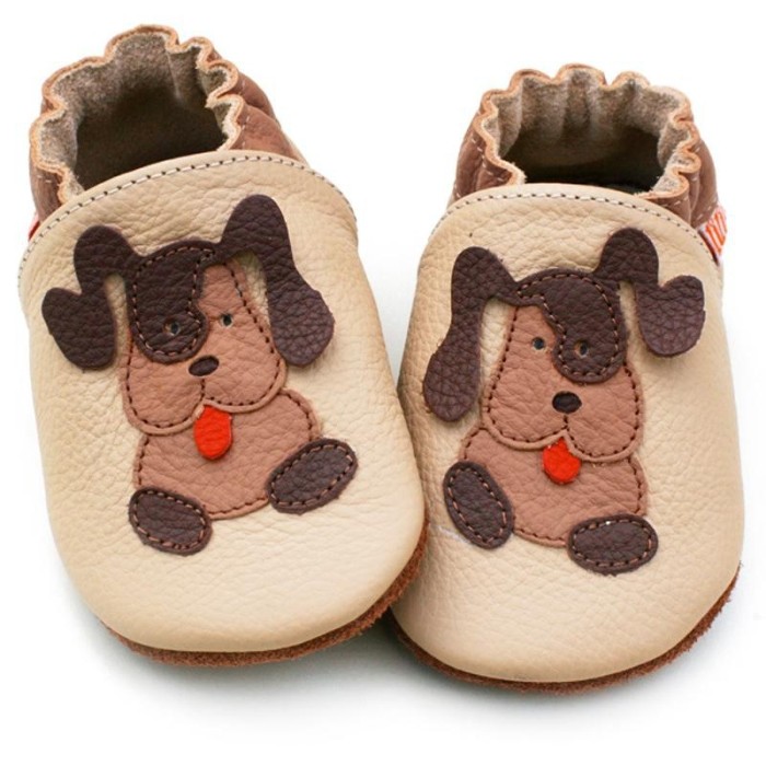 Pantofi cu talpa moale Liliputi Beige Doggies Pantofi cu talpa moale Liliputi Beige Doggies