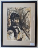 George Dumitrescu (1922-2008) - Tanar cu palarie