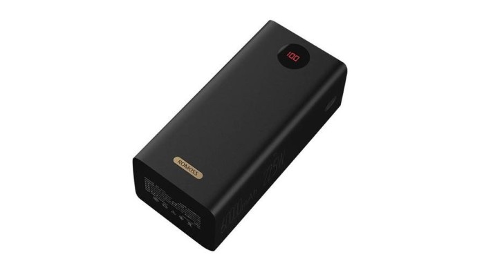 Romoss powerbank PEA60 60000mAh, QC + PD, 22.5W (negru)