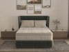 Saltea cu memorie si arcuri Bambus Super Confort Pocket Multilayer 180x200, inaltime 25 cm, husa matlasata, sistem 3D, manere, fermitate medie, Somnart