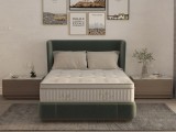 Saltea cu memorie si arcuri Bambus Super Confort Pocket Multilayer 160x200, inaltime 25 cm, husa matlasata, sistem 3D, manere, fermitate medie, Somnart