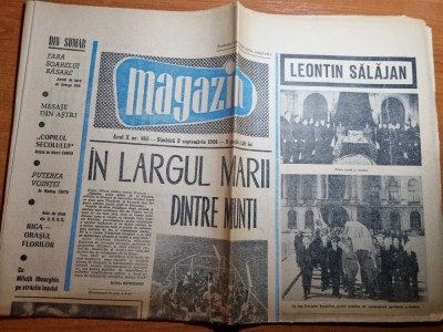 magazin 3 septembrie 1966-moartea lui leonid salajan,art. arad, foto