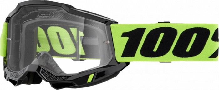 Ochelari cross/atv 100% Accuri OTG Neon, lentila transparenta, culoare rama negr... Cod Produs: MX_NEW 26013520PE