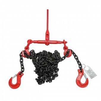 Lant ancorare pentru utilaje grele cu dispozitiv de tensionare pe clichet, greutate suportata 6.3T, lungime lant 6m, grosime zala fi 10mm