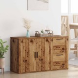 vidaXL Bufet cu sertar Lemn vechi 100 x 33 x 59.5 cm Lemn compozit 881138