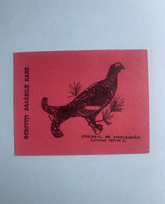 Calendar 1969 Păsări Cocoșul de mesteacan foto