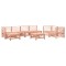 Set mobilier relaxare gradina, 8 piese, lemn masiv Douglas