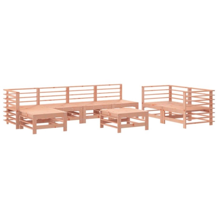 Set mobilier relaxare gradina, 8 piese, lemn masiv Douglas
