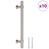 Cumpara ieftin Manere de dulap, 10 buc., argintiu, 128 mm, otel inoxidabil