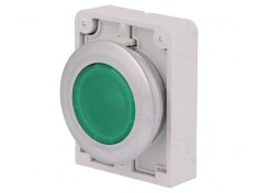 Comutator apăsare 30mm verde IP67
