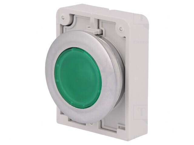 Comutator apăsare 30mm verde IP67