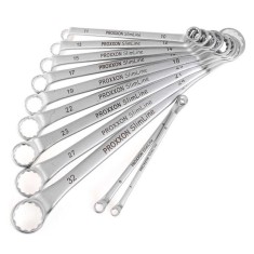 Set chei inelare dublu cotite Slim Line Proxxon 23812, O6-32 mm, 11 piese