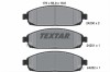 Set placute frana TEXTAR 2425001