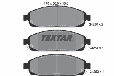 Set placute frana TEXTAR 2425001 foto